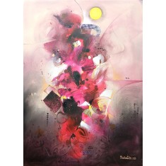 Zohaib Rind, 30 x 42 Inch, Acrylic on Canvas, Abstract Painting, AC-ZR-339